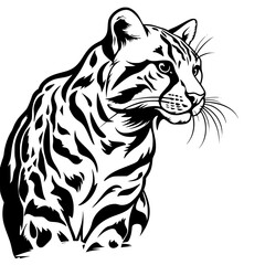 illustration of a snow leopard
