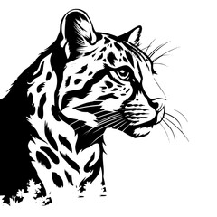 snow leopard vector