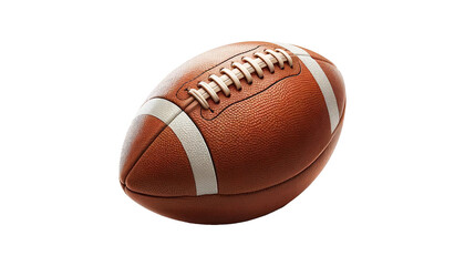 American football ball isolated on white background.
