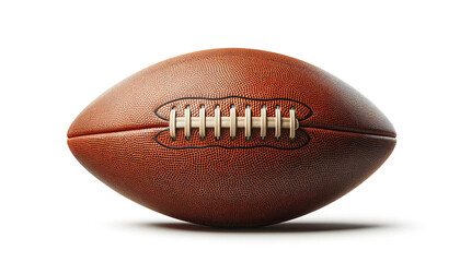 American football ball isolated on white background.

