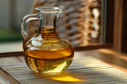 Sesame oil in a jug