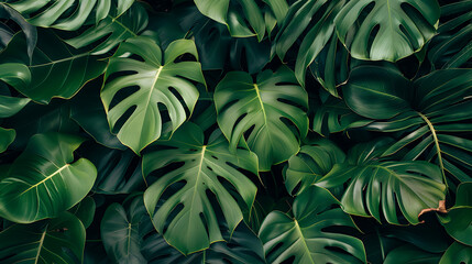 Green tropical leaf, summer wallpaper,  beautiful and simple to use as a graphic element