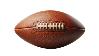 American football ball isolated on white background.
