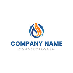 Gas logo design, vector logo design, illustration 