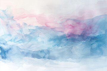 Abstract Thai elements in soft shades of blue and pink on a pure white background