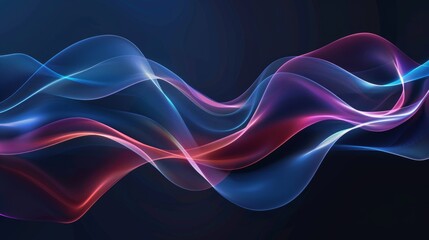 abstract background with dynamic flowing waves