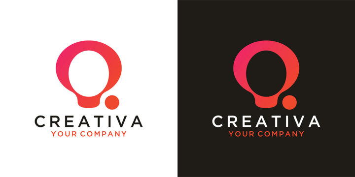 Initial O logo design 