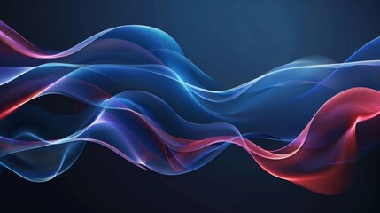 abstract background with dynamic flowing waves
