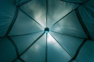 Tent center inside bottom view geometric abstraction aim for center