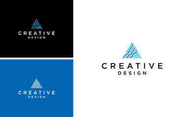 modern financial investment growth logo with geometric abstract accounting analyst vector