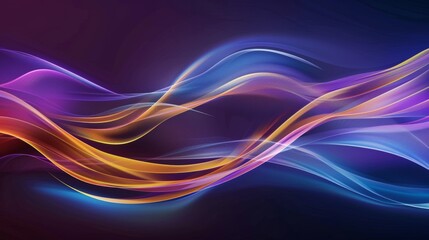 Naklejka premium abstract background with dynamic flowing waves