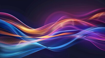 abstract background with dynamic flowing waves