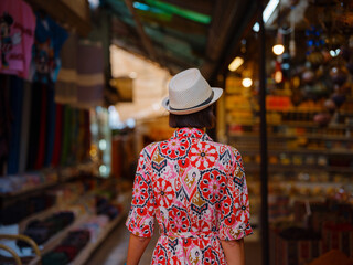 Fototapeta premium female summer travel to Antalya, Turkey