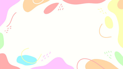 Pastel Hand drawn minimal background. minimalist wallpaper abstract wave. flat pastel color minimalist background