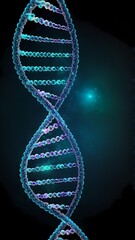 Elegant abstract dna spiral background.  Generative AI, Generative, AI