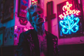 Obraz premium Tonight s show sold out neon lighting