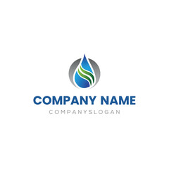 Drop logo design, vector logo design, illustration 