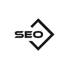 SEO logo. S E O design. White SEO letter. SEO, S E O letter logo design. Initial letter SEO linked circle uppercase monogram logo. S E O letter logo vector design.