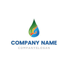 Drop logo design, vector logo design, illustration 