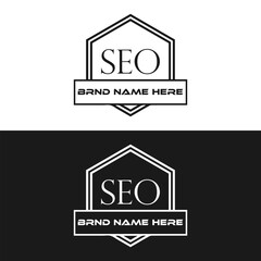 SEO logo. S E O design. White SEO letter. SEO, S E O letter logo design. Initial letter SEO linked circle uppercase monogram logo. S E O letter logo vector design.