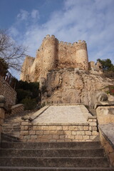 Fototapeta premium entrada de un gran castillo medieval