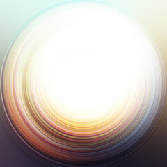 Colorful radial motion effect. Abstract rounded background. Color curves and sphere. Multi color gradient rings and circles wallpaper. Colored texture backdrop and banner.