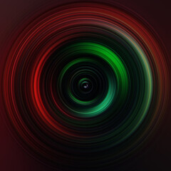 Colorful radial motion effect. Abstract rounded background. Color curves and sphere. Multi color gradient rings and circles wallpaper. Colored texture backdrop and banner.