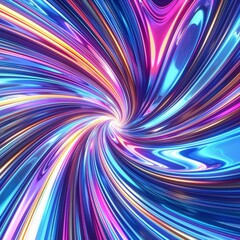 Obraz premium Bright, dynamic holographic pattern with swirling colors and futuristic textures, perfect for a bold statement with ample copy space