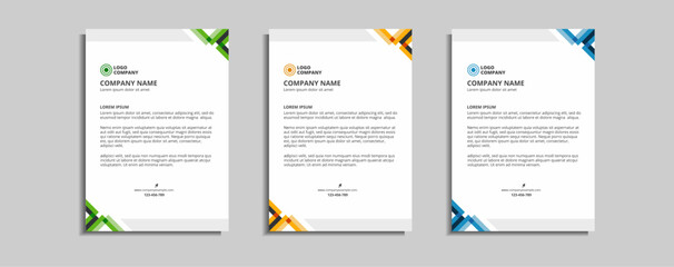 modern corporate letterhead template design