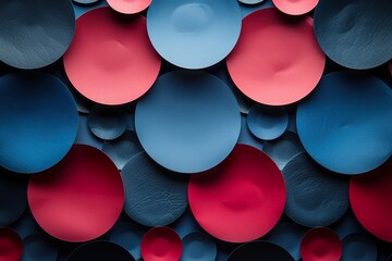 red blue circle abstract, contemporary abstract background using simple design