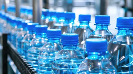 Bottled Water Production Line in Factory
