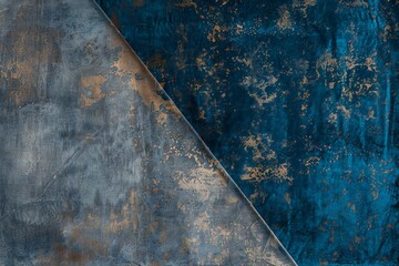 Blue grunge metal background with copy space for your text or image
