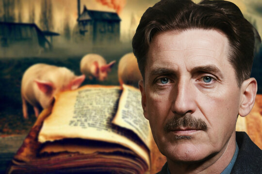 George Orwell is best known for his dystopian novels Nineteen EightyFour and Animal Farm,which criticize totalitarian regimes and political propaganda