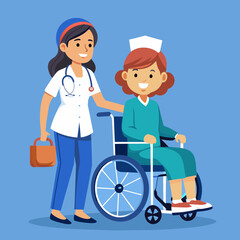 a-nurse-next-to-a-patient-in-a-wheelchair