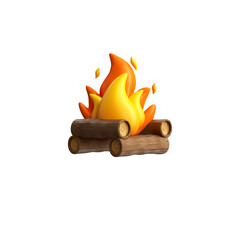 Fogueira de são joão elemento 3d