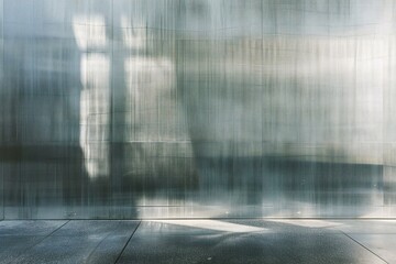 Abstract blur background of glass wall and floor in modern office building