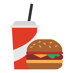 Fast food and unhealthy eating icon