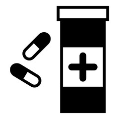 Medicines and drugs isolated icon