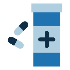 Medicines and drugs isolated icon