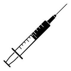 One color loaded syringe icon