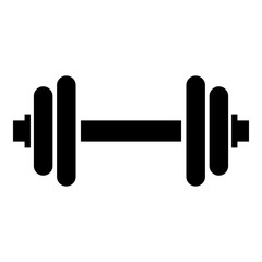 Barbells, weightlifting and exercise isolated icon
