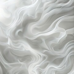 Fototapeta premium Abstract pattern of swirling fog on a clean white background