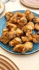 A portion of dogfish in marinade. A typical tapa of Spanish cuisine.