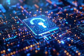 Obraz premium Secure transaction data security laptop protect data privacy blockings; security protocol user privacy protection anti sybil.