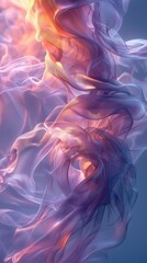 Obraz premium Abstract vertical background, 3d rendering, multicolored waves, computer generated images