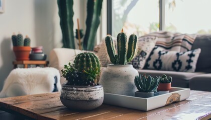 Cactus in your home brings space