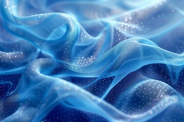 Abstract wavy blue patterns