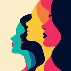 International Women's Day concept art vector illustration