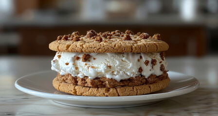 Stack of Cookies and Ice Cream Sandwiches