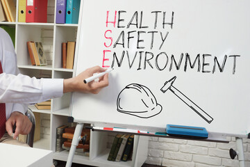 HSE Health Safety Environment is shown using the text